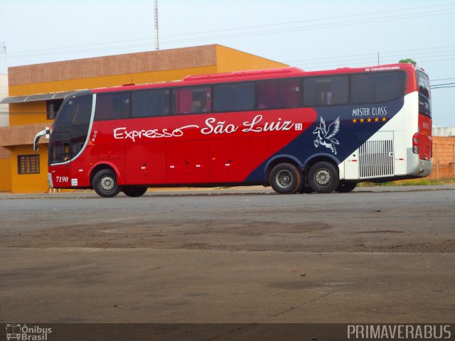 Expresso São Luiz 7190 na cidade de Primavera do Leste, Mato Grosso, Brasil, por Alexandre Rodrigo. Número da foto: #2878979.