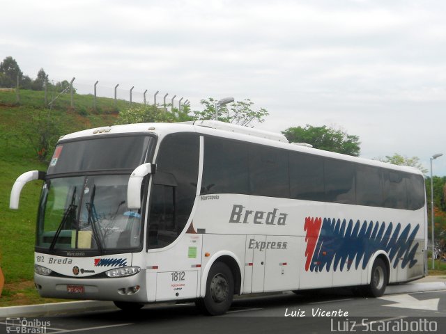 Breda Transportes e Serviços 1812 na cidade de Aparecida, São Paulo, Brasil, por Luiz Scarabotto . ID da foto: 2900489.