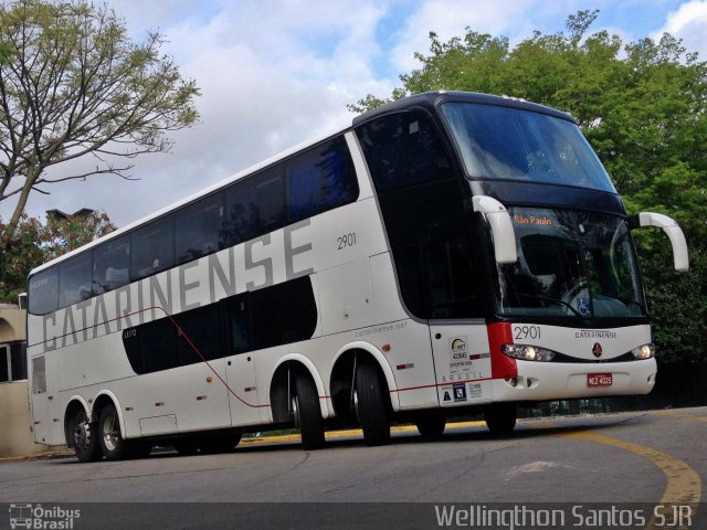 Auto Viação Catarinense 2901 na cidade de São Paulo, São Paulo, Brasil, por Lucas Miranda. ID da foto: 2901714.