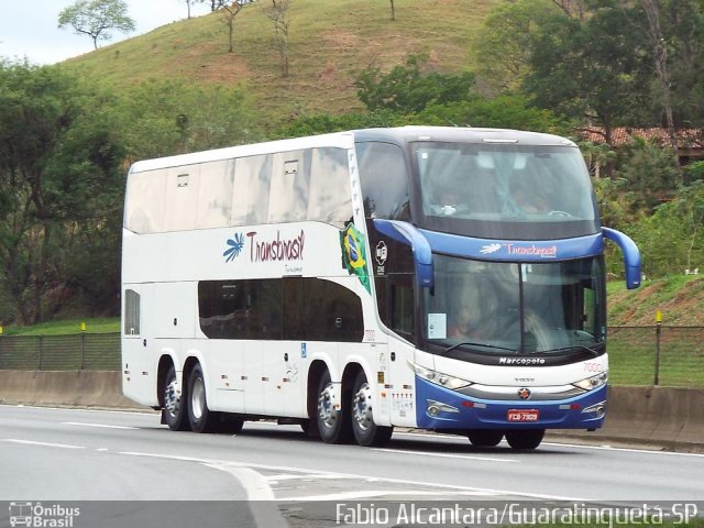 Transbrasil Turismo 7000 na cidade de Guaratinguetá, São Paulo, Brasil, por Fabio Alcantara. Número da foto: #2901909.
