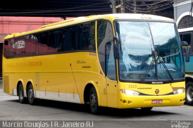 Viação Itapemirim 5523 na cidade de Rio de Janeiro, Rio de Janeiro, Brasil, por Márcio Douglas Ribeiro Venino. Número da foto: #2900632.