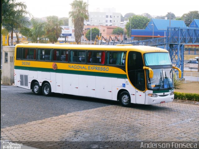 Nacional Expresso 36316 na cidade de Uberlândia, Minas Gerais, Brasil, por Anderson Gonçalves da Fonseca. ID da foto: 2901927.