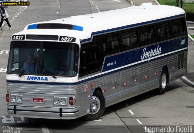Auto Viação Impala 6827 na cidade de São Paulo, São Paulo, Brasil, por Leonardo Fidelli. Número da foto: #2900934.