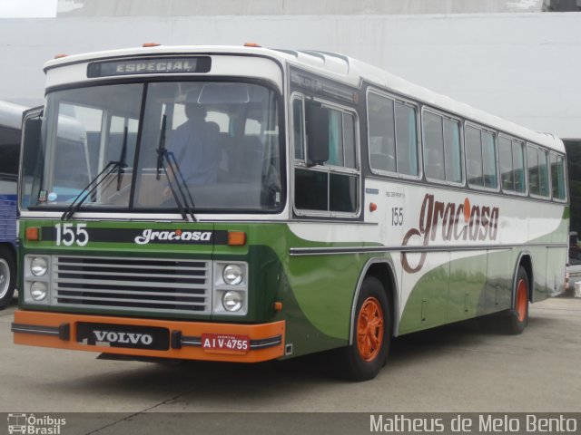 Viação Graciosa 155 na cidade de São Paulo, São Paulo, Brasil, por Matheus de Melo Bento. Número da foto: #2900369.