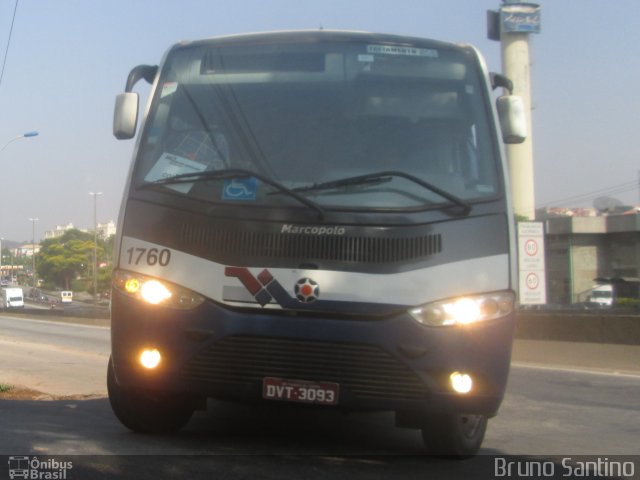 Gracimar Transporte e Turismo 1760 na cidade de Taboão da Serra, São Paulo, Brasil, por Bruno Santino. Número da foto: #2903852.
