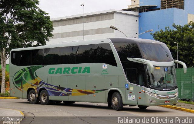 Viação Garcia 7927 na cidade de São Paulo, São Paulo, Brasil, por Fabiano de Oliveira Prado. ID da foto: 2902767.