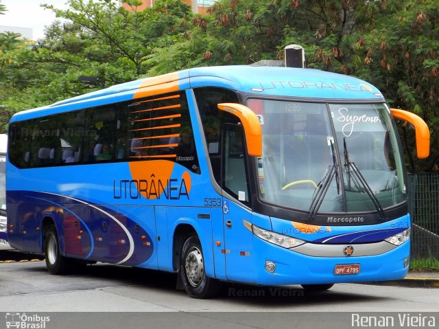 Litorânea Transportes Coletivos 5353 na cidade de São Paulo, São Paulo, Brasil, por Renan Vieira. Número da foto: #2905941.