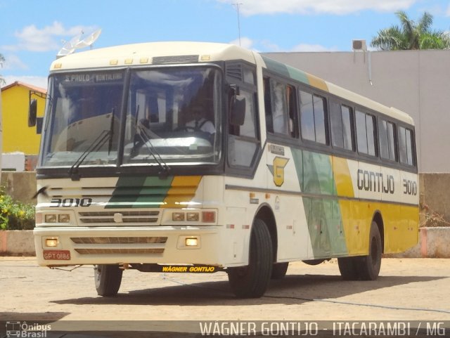 Empresa Gontijo de Transportes 3010 na cidade de Itacarambi, Minas Gerais, Brasil, por Wagner Gontijo Várzea da Palma-mg. ID da foto: 2904586.