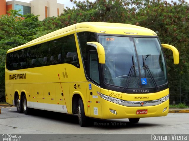 Viação Itapemirim 60693 na cidade de São Paulo, São Paulo, Brasil, por Renan Vieira. ID da foto: 2905973.