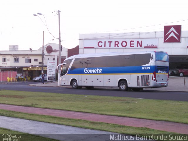 Viação Cometa 12289 na cidade de Americana, São Paulo, Brasil, por Matheus Barreto de Souza. ID da foto: 2904496.