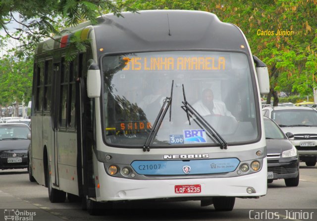 Translitorânea Turística C21007 na cidade de Rio de Janeiro, Rio de Janeiro, Brasil, por Carlos Júnior. ID da foto: 2907460.