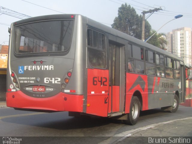 Viação Fervima 642 na cidade de Taboão da Serra, São Paulo, Brasil, por Bruno Santino. ID da foto: 2908908.