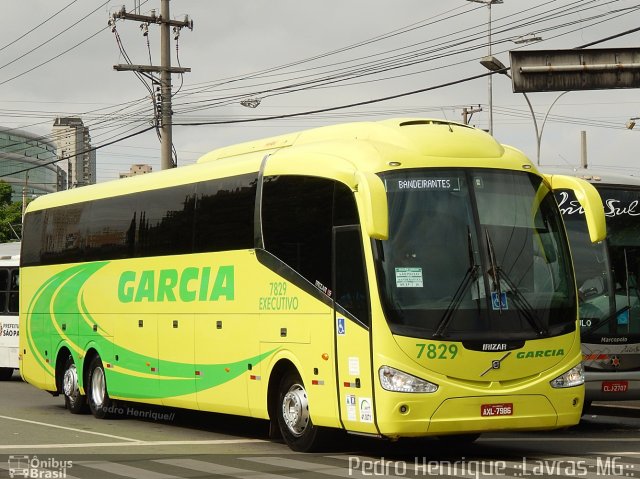 Viação Garcia 7829 na cidade de São Paulo, São Paulo, Brasil, por Pedro Henrique Gumercindo da Silva. Número da foto: #2907906.