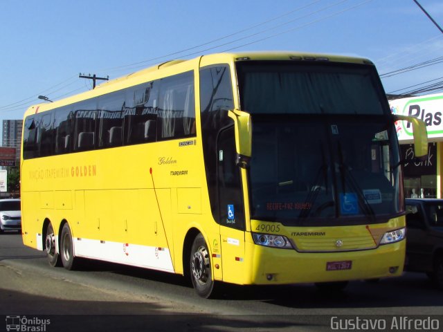 Viação Itapemirim 49005 na cidade de Maceió, Alagoas, Brasil, por Gustavo Alfredo. ID da foto: 2907065.