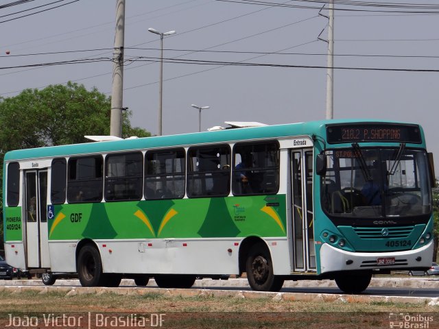 Viação Pioneira 405124 na cidade de Brasília, Distrito Federal, Brasil, por João Victor. ID da foto: 2908465.