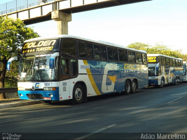 Golden Turismo 9891 na cidade de Belo Horizonte, Minas Gerais, Brasil, por Adão Raimundo Marcelino. ID da foto: 2908593.