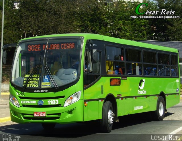 Viação Novo Retiro 1183 na cidade de Contagem, Minas Gerais, Brasil, por César Ônibus. ID da foto: 2908780.