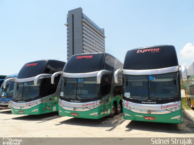 Expressa Turismo 55460 na cidade de Aparecida, São Paulo, Brasil, por Sidnei Machado Strujak. Número da foto: #2908702.