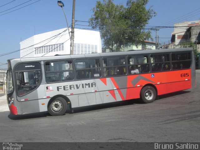 Viação Fervima 605 na cidade de Taboão da Serra, São Paulo, Brasil, por Bruno Santino. Número da foto: #2908928.