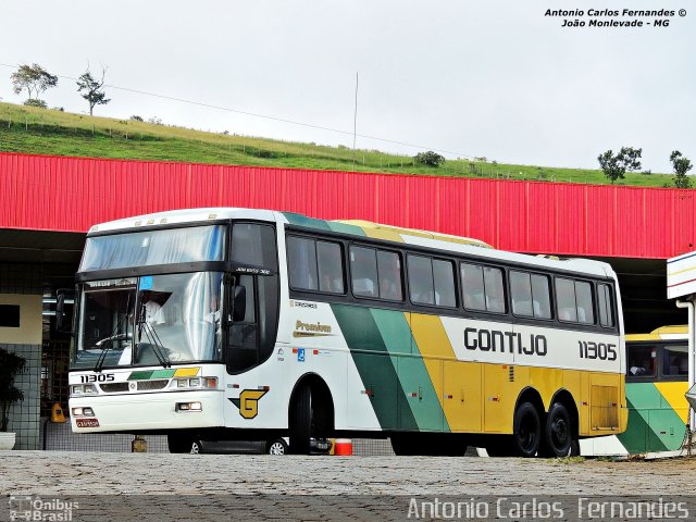 Empresa Gontijo de Transportes 11305 na cidade de João Monlevade, Minas Gerais, Brasil, por Antonio Carlos Fernandes. ID da foto: 2907110.