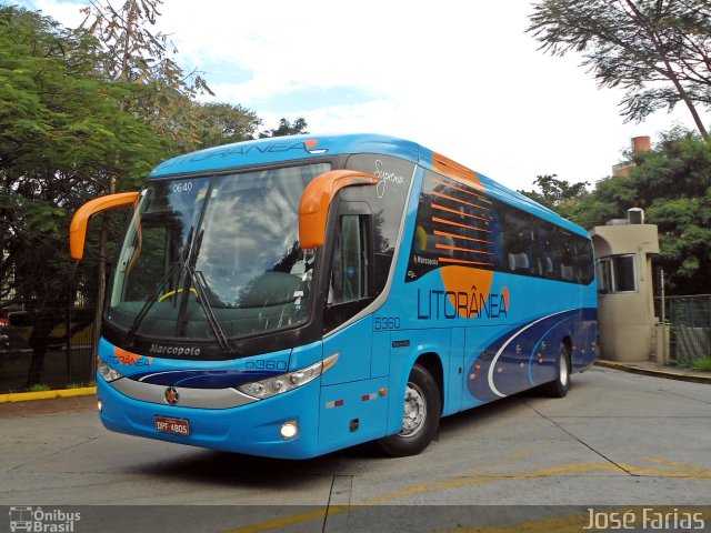 Litorânea Transportes Coletivos 5360 na cidade de São Paulo, São Paulo, Brasil, por Junior Almeida. Número da foto: #2907841.