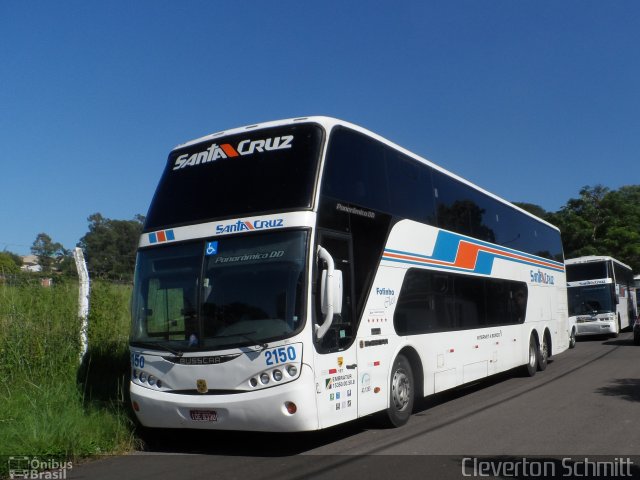 VUSC - Viação União Santa Cruz 2150 na cidade de Santa Maria, Rio Grande do Sul, Brasil, por Cleverton Schmitt. Número da foto: #2909372.