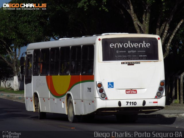 Viação Cidade Porto Seguro 7110 na cidade de Porto Seguro, Bahia, Brasil, por Diego Charlis Coelho. Número da foto: #2909966.
