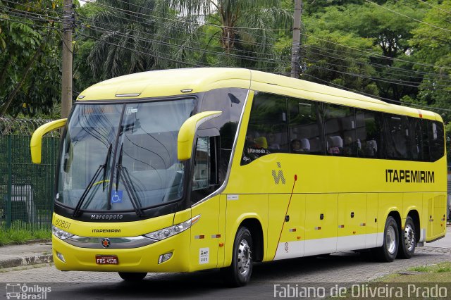 Viação Itapemirim 60801 na cidade de São Paulo, São Paulo, Brasil, por Fabiano de Oliveira Prado. ID da foto: 2909896.