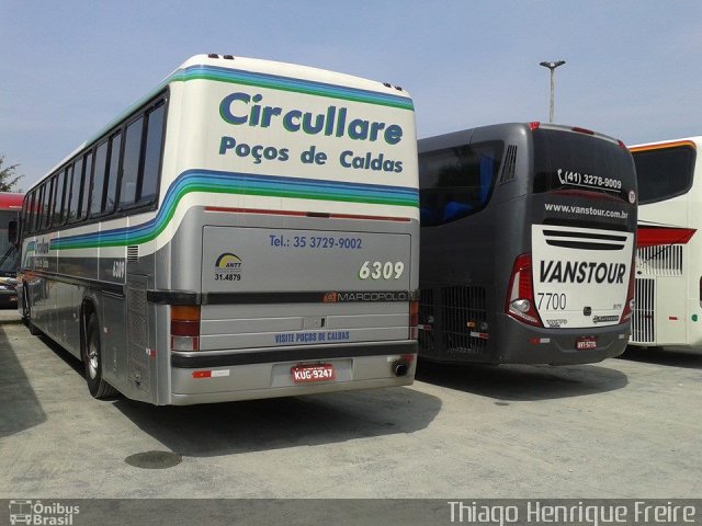Auto Omnibus Circullare 6309 na cidade de Penha, Santa Catarina, Brasil, por Gabriel D` Arque  Martins. Número da foto: #2909321.