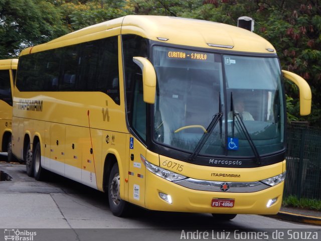 Viação Itapemirim 60715 na cidade de São Paulo, São Paulo, Brasil, por André Luiz Gomes de Souza. Número da foto: #2912758.