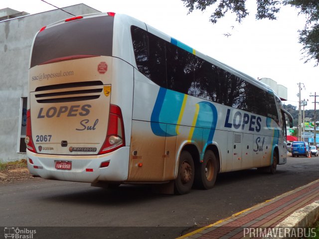 LopeSul Transportes - Lopes e Oliveira Transportes e Turismo - Lopes Sul 2067 na cidade de Francisco Beltrão, Paraná, Brasil, por Alexandre Rodrigo. ID da foto: 2912494.