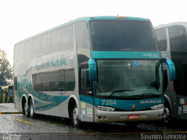 Viação Garcia 7204 na cidade de Londrina, Paraná, Brasil, por Yasmim Genova. Número da foto: #2912011.