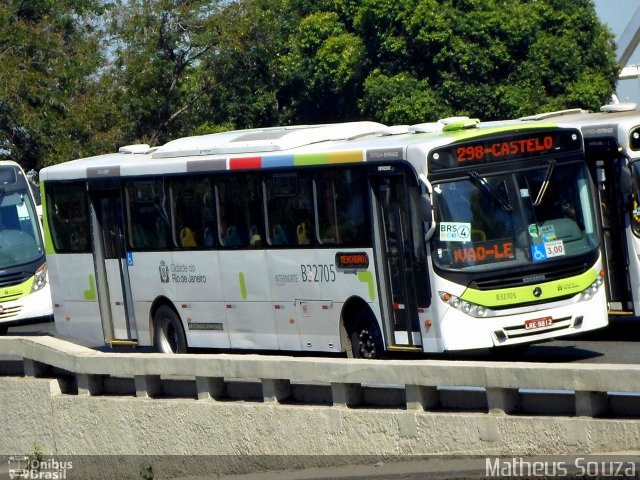 Viação Pavunense B32705 na cidade de Rio de Janeiro, Rio de Janeiro, Brasil, por Matheus Souza. Número da foto: #2912692.