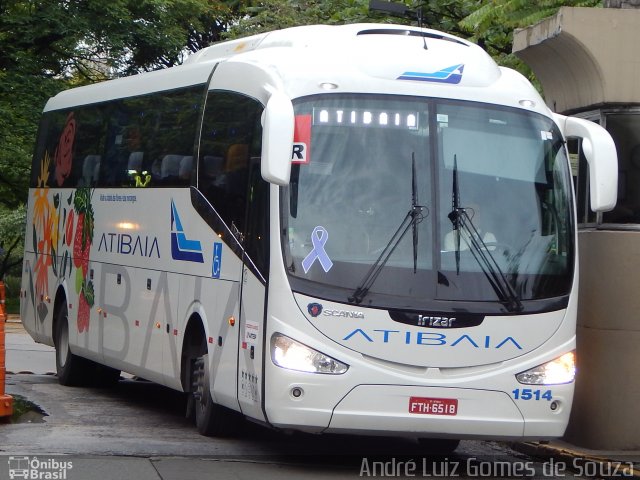 Viação Atibaia São Paulo 1514 na cidade de São Paulo, São Paulo, Brasil, por André Luiz Gomes de Souza. Número da foto: #2912690.