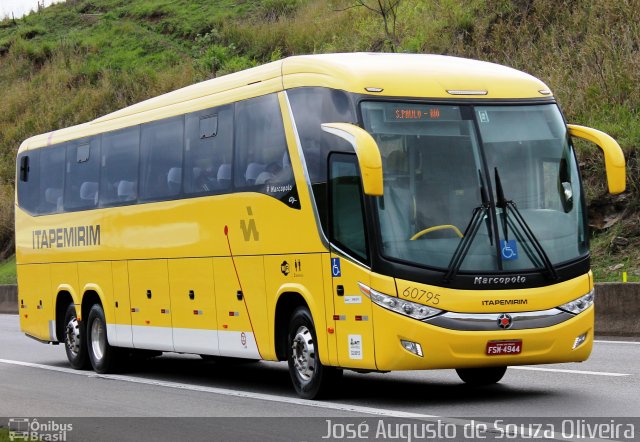Viação Itapemirim 60795 na cidade de Barra Mansa, Rio de Janeiro, Brasil, por José Augusto de Souza Oliveira. Número da foto: #2913157.
