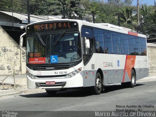 Evanil Transportes e Turismo RJ 132.110 na cidade de Nova Iguaçu, Rio de Janeiro, Brasil, por Marco Aurélio de Oliveira. Número da foto: #2916464.