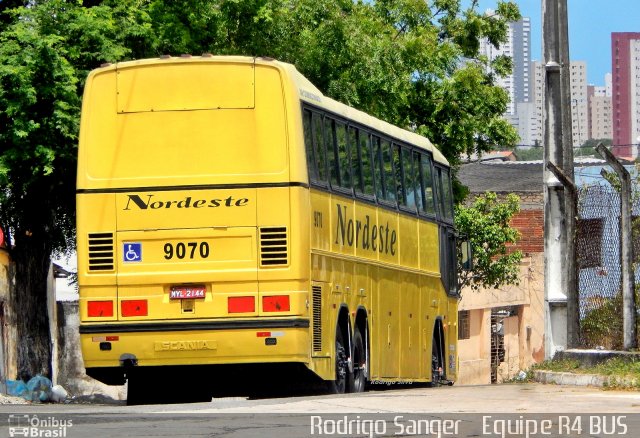 Viação Nordeste 9070 na cidade de Natal, Rio Grande do Norte, Brasil, por Rodrigo S. G Busólogo do Brasil. ID da foto: 2916537.