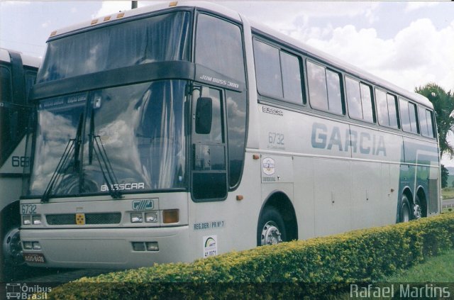 Viação Garcia 6732 na cidade de Cambará, Paraná, Brasil, por Rafael Martins. ID da foto: 2915620.