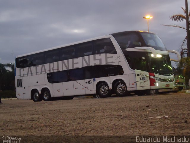 Auto Viação Catarinense 3507 na cidade de Florianópolis, Santa Catarina, Brasil, por Eduardo Machado. Número da foto: #2915414.