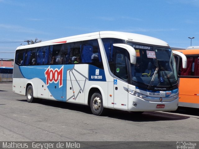 Auto Viação 1001 RJ 108.205 na cidade de Niterói, Rio de Janeiro, Brasil, por Matheus  Geyger de Melo. ID da foto: 2913827.