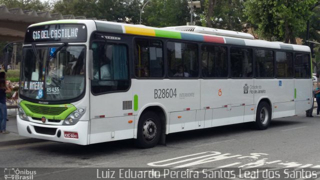 Viação Ideal B28604 na cidade de Rio de Janeiro, Rio de Janeiro, Brasil, por Luiz Eduardo Pereira Santos Leal dos Santos. Número da foto: #2914677.