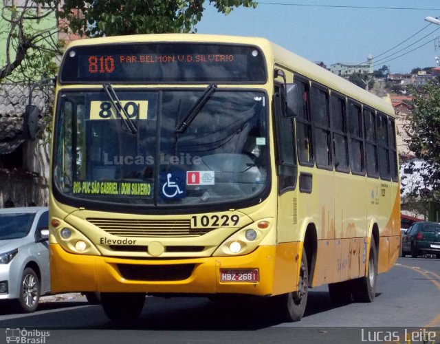 SM Transportes 10229 na cidade de Belo Horizonte, Minas Gerais, Brasil, por Lucas Leite. ID da foto: 2916195.