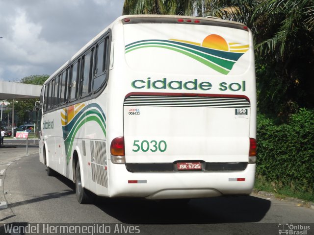 Viação Cidade Sol 5030 na cidade de Salvador, Bahia, Brasil, por Wendel Hermenegildo Alves. ID da foto: 2913623.