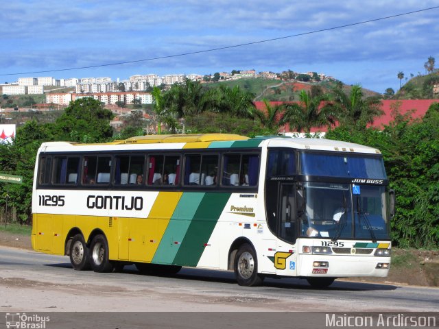 Empresa Gontijo de Transportes 11295 na cidade de Sabará, Minas Gerais, Brasil, por Maicon Ardirson. ID da foto: 2914508.