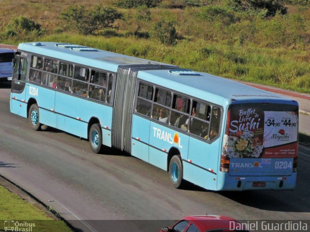 Transol Transportes Coletivos 0204 na cidade de Florianópolis, Santa Catarina, Brasil, por Daniel Guardiola. Número da foto: #2915795.