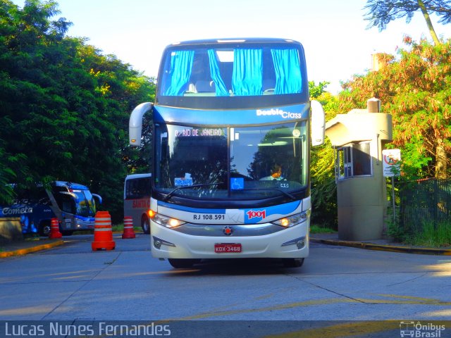 Auto Viação 1001 RJ 108.591 na cidade de São Paulo, São Paulo, Brasil, por Lucas Nunes Fernandes. Número da foto: #2915479.