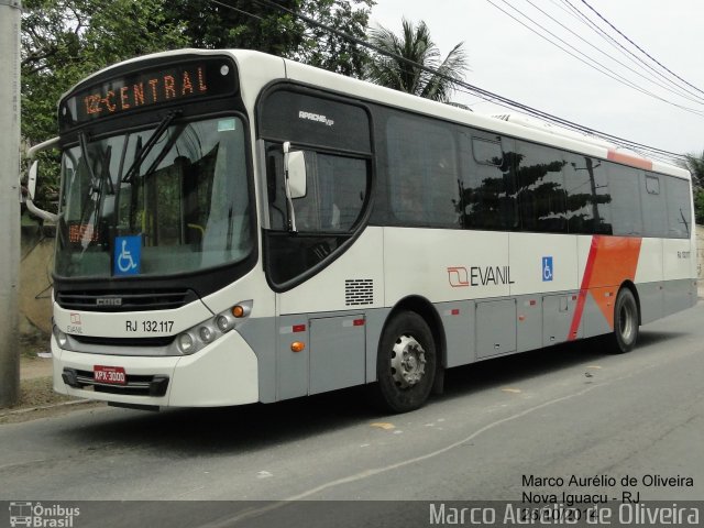 Evanil Transportes e Turismo RJ 132.117 na cidade de Nova Iguaçu, Rio de Janeiro, Brasil, por Marco Aurélio de Oliveira. ID da foto: 2917400.