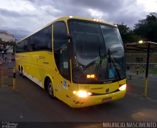 Viação Itapemirim 7005 na cidade de Belo Horizonte, Minas Gerais, Brasil, por Maurício Nascimento. Número da foto: #2917465.