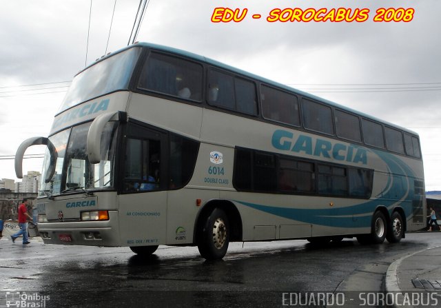 Viação Garcia 6014 na cidade de São Paulo, São Paulo, Brasil, por EDUARDO - SOROCABUS. ID da foto: 2918399.