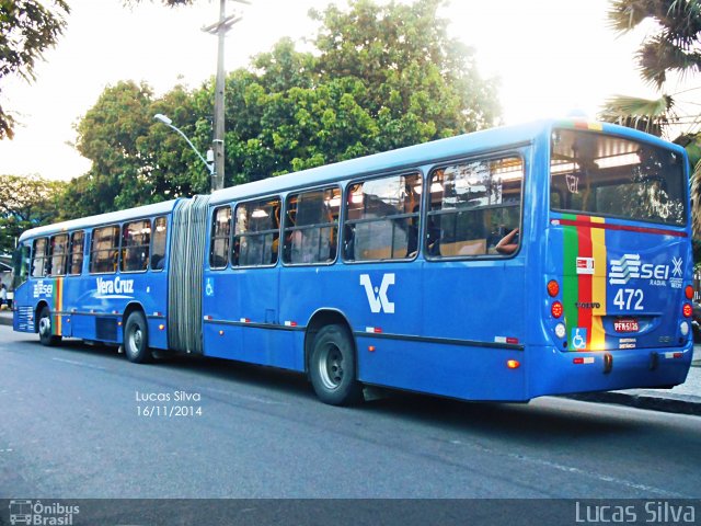 Expresso Vera Cruz 472 na cidade de Recife, Pernambuco, Brasil, por Lucas Silva. ID da foto: 2920643.